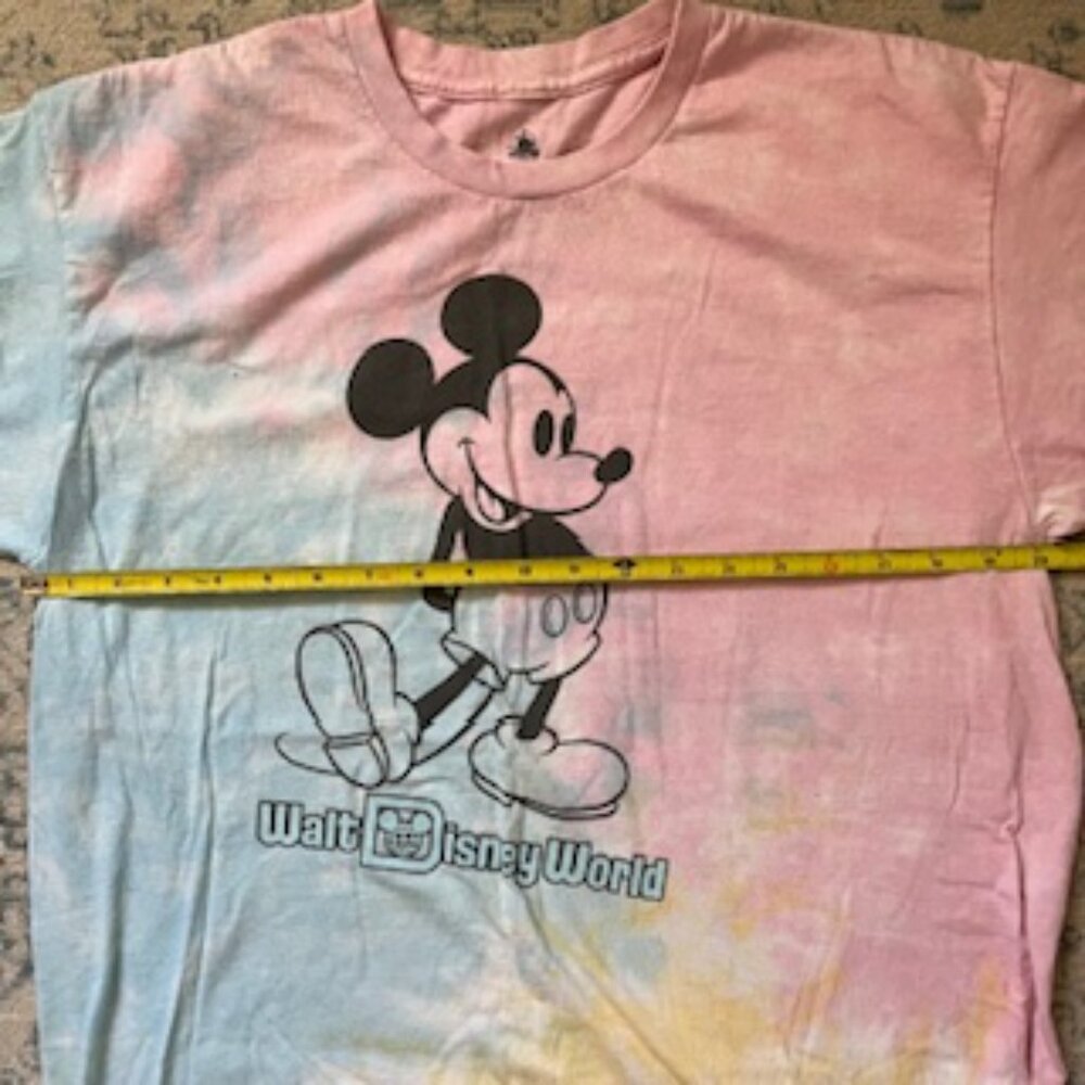 🧡 3/15 Disney Tie Dye Mickey Mouse T-Shirt Women's L - Picture 3 of 5